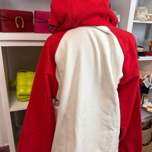 Gucci Jersey Strawberry Logo Hoodie Oversized Small - Picture 3 of 7